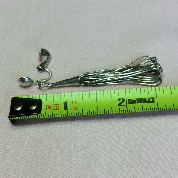 FINAL SALE PRICE Liquid Sterling Silver Clip On Earrings - Picture 4 of 4